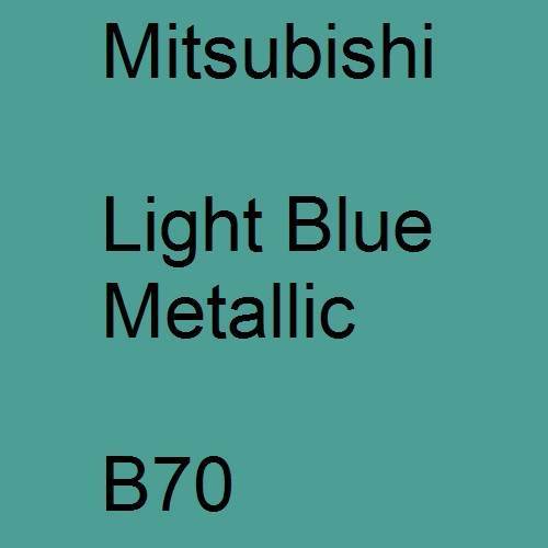 Mitsubishi, Light Blue Metallic, B70.